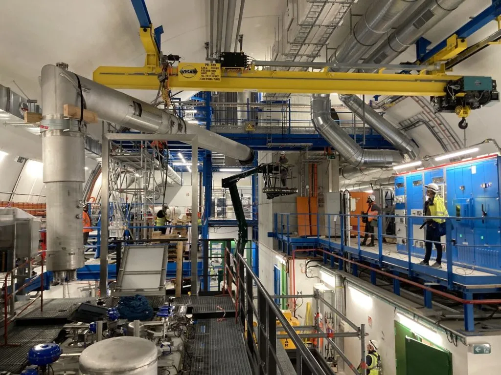 Teams preparing equipment for the High-Luminosity LHC during Long Shutdown 3